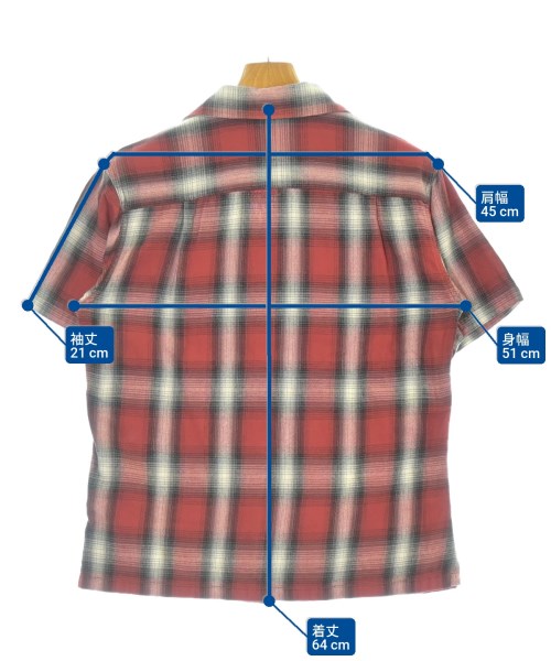 FIVE BROTHER（ファイブブラザー）カジュアルシャツ 赤 サイズ:S メンズ/2200663853038