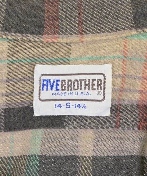 FIVE BROTHER（ファイブブラザー）カジュアルシャツ ベージュ サイズ:14(S位) メンズ/2200729202206