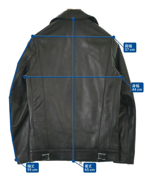 JAMES GROSE（ジェームスグロース）ライダース 黒 サイズ:34(S位) メンズ/2200639289014