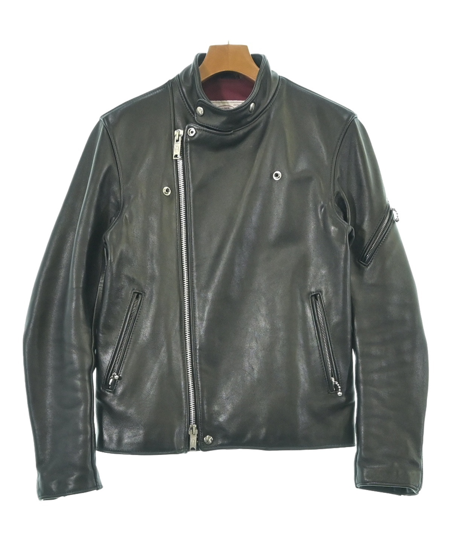 JAMES GROSE（ジェームスグロース）ライダース 黒 サイズ:38(S位