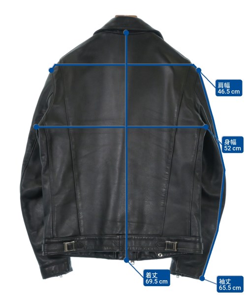 JAMES GROSE（ジェームスグロース）ライダース 黒 サイズ:40(M位) メンズ/2200633745011