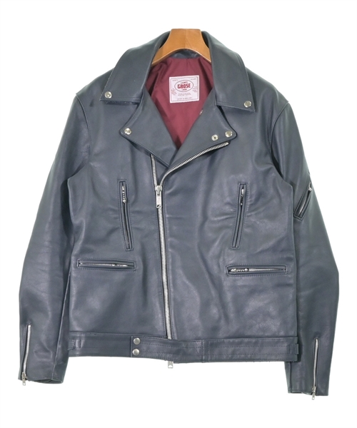 JAMES GROSE(ジェームスグロース)ライダース 紺 サイズ:42(L位)/2200668686051