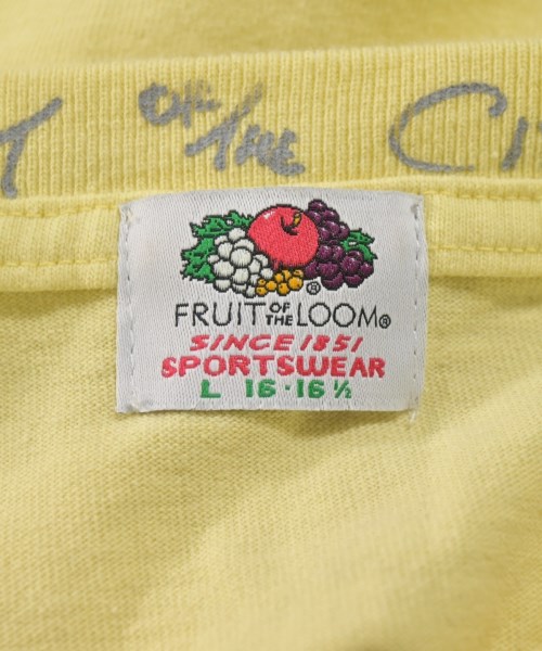 FRUIT OF THE LOOM（フルーツオブザルーム）Tシャツ・カットソー 黄 サイズ:L レディース/2200725081225