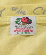FRUIT OF THE LOOM（フルーツオブザルーム）Tシャツ・カットソー 黄 サイズ:L レディース/2200725081225
