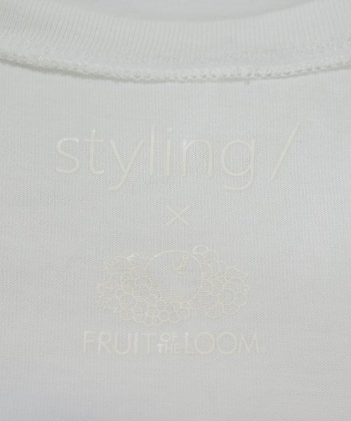 styling/（スタイリング）Tシャツ・カットソー 白 サイズ:0(XS位) レディース/2200689075223