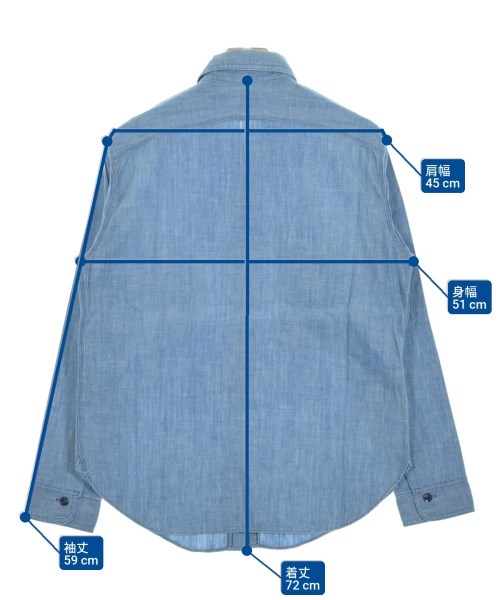 BIG YANK（ビッグヤンク）カジュアルシャツ 青 サイズ:15(S位) メンズ/2200641404030