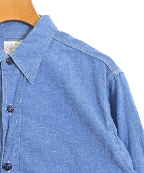 BIG YANK（ビッグヤンク）カジュアルシャツ 青 サイズ:15(S位) メンズ/2200623567050