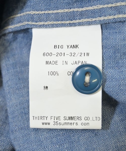 BIG YANK（ビッグヤンク）カジュアルシャツ 紺 サイズ:-(L位) メンズ/2200620173049
