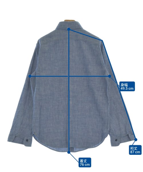 BIG YANK（ビッグヤンク）カジュアルシャツ 青 サイズ:15(S位) メンズ/2200672503054