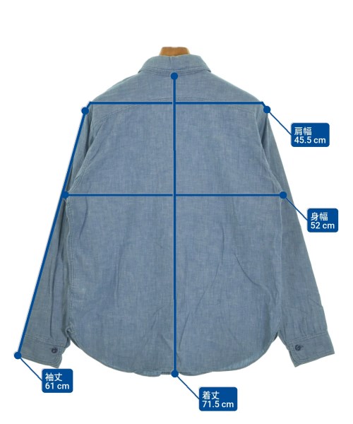 BIG YANK（ビッグヤンク）カジュアルシャツ 青 サイズ:15 1/2(M位) メンズ/2200649386055