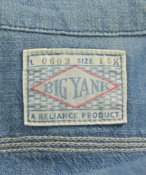 BIG YANK（ビッグヤンク）カジュアルシャツ 青 サイズ:15 1/2(M位) メンズ/2200649386062