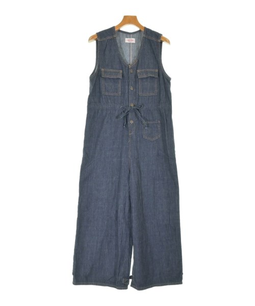 SOMETHING(サムシング)オールインワン/サロペット 紺 サイズ:S/2200649844050