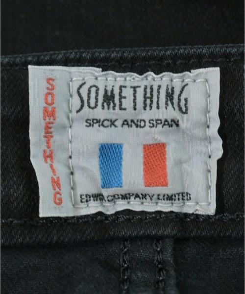SOMETHING（サムシング）デニムパンツ 黒 サイズ:M レディース/2200647507117