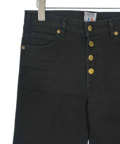 SOMETHING（サムシング）デニムパンツ 黒 サイズ:M レディース/2200647507117