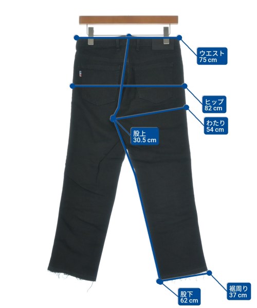 SOMETHING（サムシング）デニムパンツ 黒 サイズ:M レディース/2200647507117