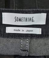 SOMETHING（サムシング）デニムパンツ 黒 サイズ:M レディース/2200662523031