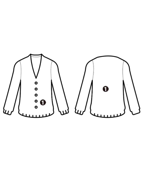 -（ソノタ）カーディガン 白 サイズ:-(M位) レディース/2200642952011