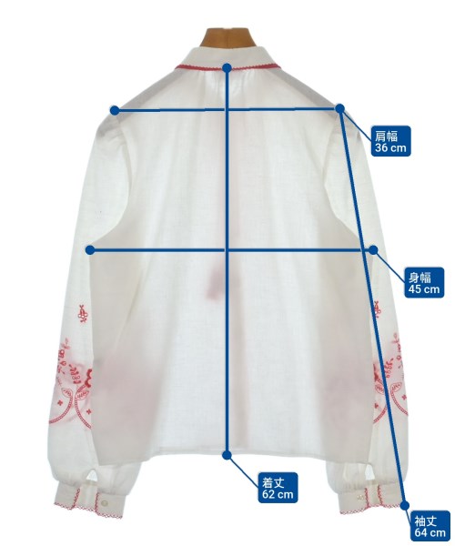 -（ソノタ）ブラウス 白 サイズ:40(XL位) レディース/2200644290081