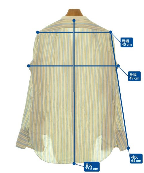 -（ソノタ）カジュアルシャツ 黄 サイズ:-(M位) メンズ/2200532492054