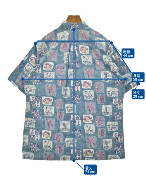 -（ソノタ）カジュアルシャツ 青 サイズ:L メンズ/2200587957157