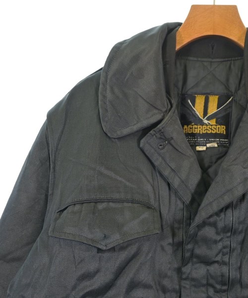 -（ソノタ）ミリタリーブルゾン 黒 サイズ:40(XL位) メンズ/2200622858043