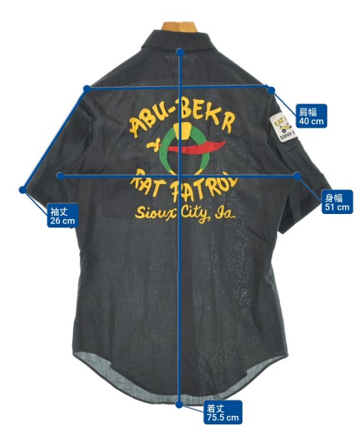 -（ソノタ）カジュアルシャツ 黒 サイズ:15(S位) メンズ/2200626794033