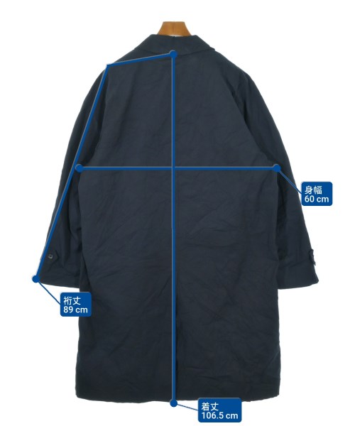 -（ソノタ）ステンカラーコート 紺 サイズ:44(XXL位) メンズ/2200633355043