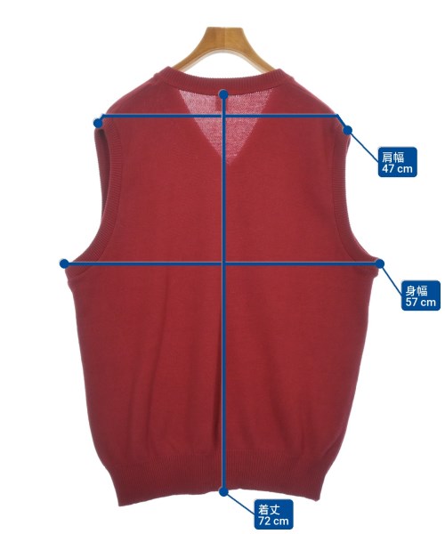 -（ソノタ）ベスト 赤 サイズ:2XL メンズ/2200616935415