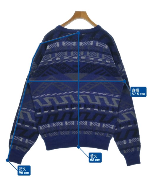 -（ソノタ）ニット・セーター 青 サイズ:L メンズ/2200566436079