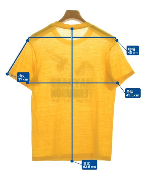 -（ソノタ）Tシャツ・カットソー 黄 サイズ:-(XS位) メンズ/2200697457028