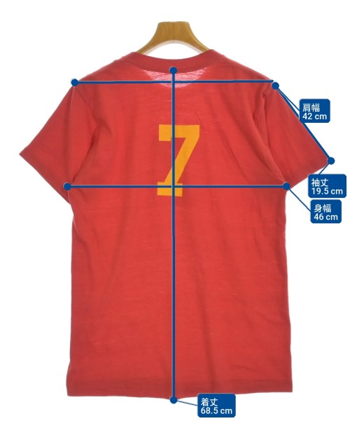 -（ソノタ）Tシャツ・カットソー 赤 サイズ:-(XS位) メンズ/2200716938026