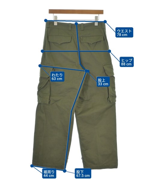 MILITARY（ミリタリー）カーゴパンツ カーキ サイズ:-(S位) メンズ/2200708795170