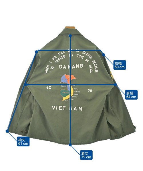 -（ソノタ）ミリタリーブルゾン カーキ サイズ:-(XXL位) メンズ/2200664052058