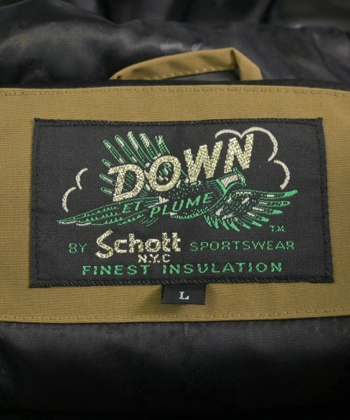 Schott（ショット）ダウンジャケット/ダウンベスト ベージュ サイズ:L メンズ/2200636138025