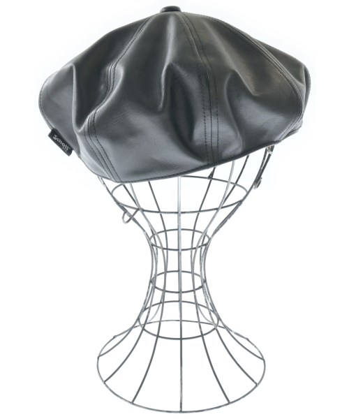 Schott（ショット）ハンチング・ベレー帽 黒 サイズ:F メンズ/2200638242041