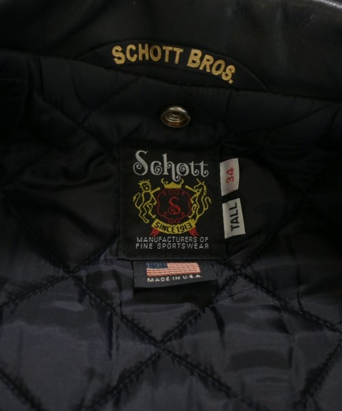 Schott（ショット）ライダース 黒 サイズ:34(XS位) メンズ/2200639329017