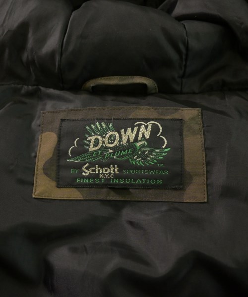 Schott（ショット）ダウンジャケット/ダウンベスト カーキ サイズ:S メンズ/2200624006053