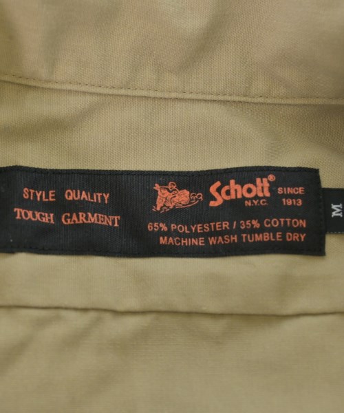Schott（ショット）カジュアルシャツ ベージュ サイズ:M メンズ/2200603149030