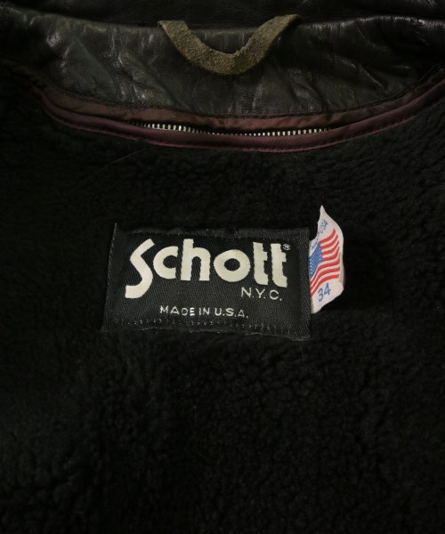 Schott（ショット）ライダース 黒 サイズ:34(S位) メンズ/2200625431014