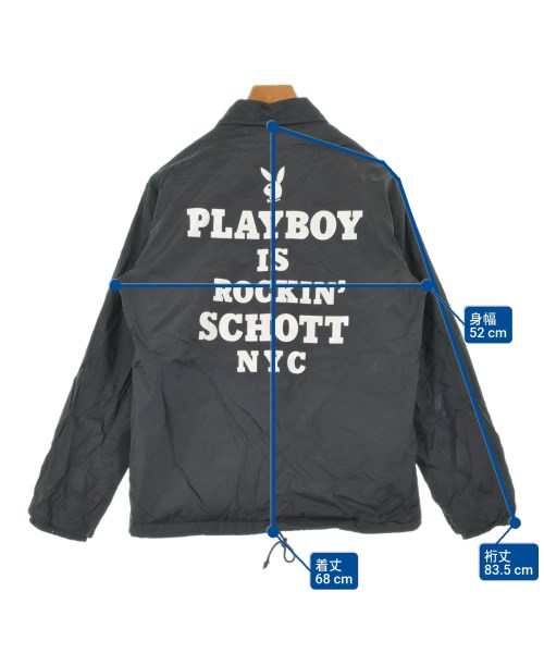 Schott（ショット）ブルゾン 黒 サイズ:S メンズ/2200630589021