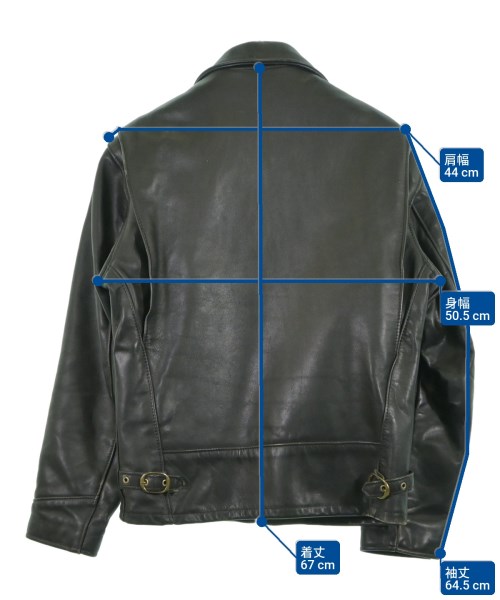 Schott（ショット）ライダース 黒 サイズ:38(L位) メンズ/2200631743019