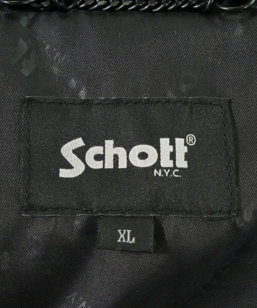 Schott（ショット）ライダース 黒 サイズ:XL メンズ/2200634447082