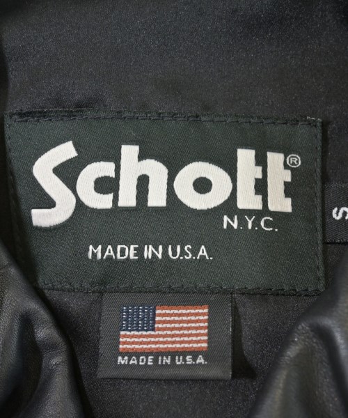 Schott（ショット）ライダース 黒 サイズ:S レディース/2200610061028