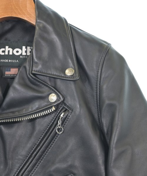 Schott（ショット）ライダース 黒 サイズ:S レディース/2200610061028
