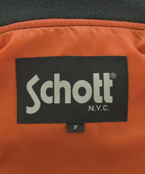 Schott（ショット）ミリタリーブルゾン 黒 サイズ:F レディース/2200671286019