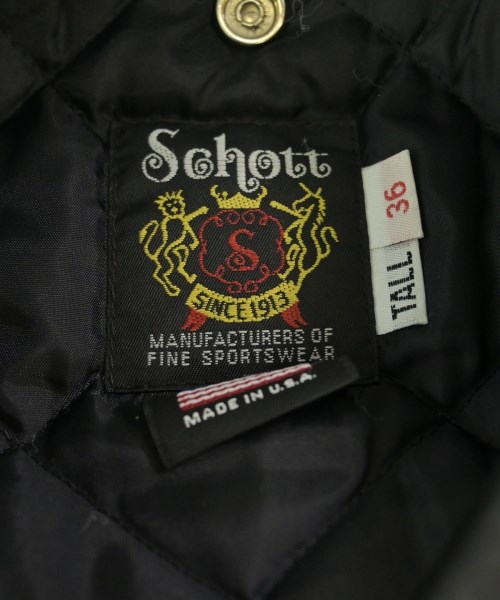 Schott（ショット）ライダース 黒 サイズ:36(S位) メンズ/2200678468012