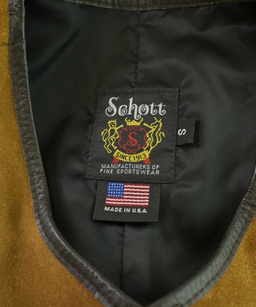 Schott（ショット）カジュアルシャツ 茶 サイズ:S メンズ/2200692938614
