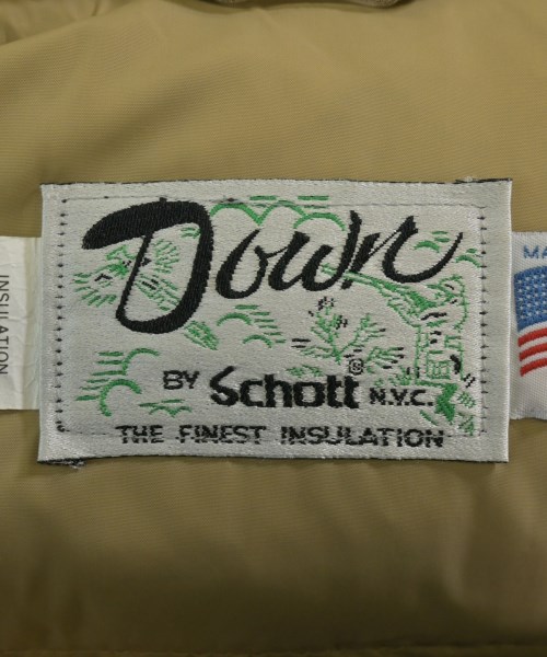 Schott（ショット）ダウンジャケット/ダウンベスト ベージュ サイズ:L メンズ/2200658489020