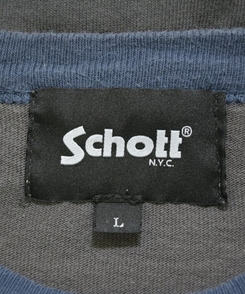 Schott（ショット）Tシャツ・カットソー グレー サイズ:L レディース/2200716508038