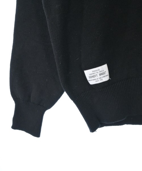 Schott（ショット）ニット・セーター 黒 サイズ:M メンズ/2200651925181